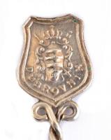 Ezüst(Ag) "Dubrovnik" mokkás kanál, jelzés nélkül, h: 10,5 cm, nettó: 7,1 g