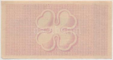 1950. "65. Osztálysorsjáték" 3. osztály 1/4 sorsjegy, "A" sorozat, felülbélyegzé...