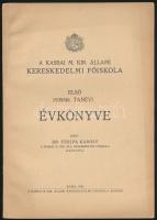 1940 A Kassai M. Kir. Állami Kereskedelmi Főiskola első 1939/40. tanévi évkönyve. Közli: Stolpa Károly. Kassa, 1940,WIKO-ny.