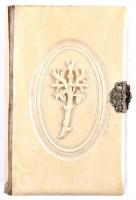 cca 1900 Isten a reményem imakönyv szarú és csont borítással, dobozban ,jó állapotban