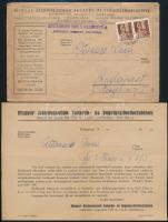 cca 1940 Magyar Államvasutiak Takarék- és Segélyszövetkezetének mátraházi magaslati üdülőtelepének prospektusa, árszabása, levele