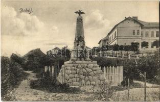 1916 Doboj, Kriegsmonument / K.u.K. military heroes monument. A. Schwidernoch Nr. 9599. (EK)