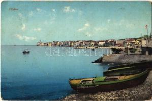 Piran, Pirano; seashore, boats (EK)