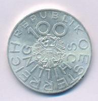 Ausztria 1976. 100Sch Ag "Johann Nestroy" T:1-,2  Austria 1976. 100 Schilling Ag "Joh...