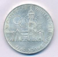 Ausztria 1976. 100Sch Ag Téli Olimpia Innsbruck T:1-  Austria 1976. 100 Schilling Winter Olympics Innsbruck / Building and Olympic logo C:AU Krause KM#2927