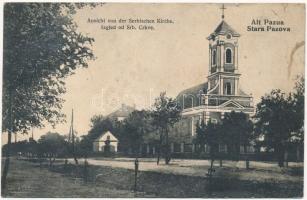 1907 Ópazova, Alt Pazua, Stara Pazova; szerb templom / Serbian church (ázott / wet damage)