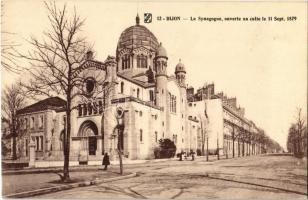 Dijon, La Synagogue, ouverte au culte le 11. Sept. 1879