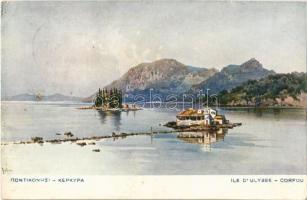 1914 Corfu, Corfou, Kerkyra; Ile dUlysse / Pontikonisi island s: Angelos Giallinas (EK)