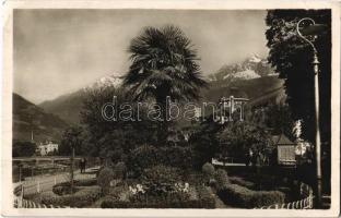 1929 Merano, Meran (Südtirol); Passeggiata col Salone di Cura / spa, promenade (EK)