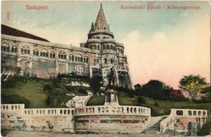 1910 Budapest I. Koronázási lépcső. Taussig A. 10650. (b)