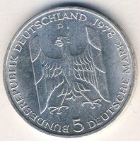 NSZK 1978. 5M Ag "Stresemann" T:2