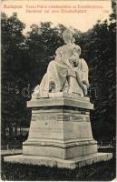 1909 Budapest V. Veres Pálné szobor az Erzsébet téren. Taussig A. 7983. (EK)
