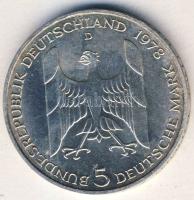 NSZK 1978. 5M Ag "Stresemann" T:2