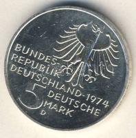 NSZK 1974. 5M Ag "Kant" T:2