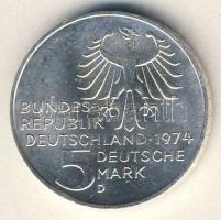 NSZK 1974. 5M Ag "Kant" T:2