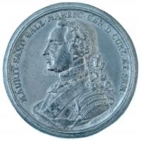 Kurföld 1750. "Szász Móric, Kurföld és Zemgale hercege" a herceg halálára kiadott fehérfém emlékérem (55mm) T:2 Courland 1750. "Maurice de Saxe, Duke of Courland and Semigallia" white metal medal commemorating the death of the duke (55mm) C:XF