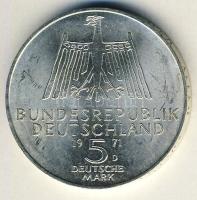 NSZK 1971. 5M Ag "Dürer" T:2