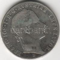 Ausztria/magyar veret  1860B 1G ezüst T:3/4 karc