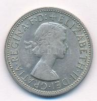 Ausztrália 1954. 1Fl Ag "II. Erzsébet" T:2  Australia 1954. 1 Florin Ag "Elisabeth II" C:XF  Krause KM#54