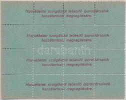 ~1916. "Honvédelmi szolgálatot teljesítő iparostársaink hozzátartozói megsegítésére" 100f ...