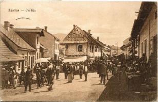 1917 Zenica, Carsija / street view, market vendors, shops. Verlag Adolf Weisz (EK)