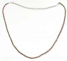 Ezüst (Ag) nyaklánc. Jelzett. 39 cm, 10,4 g