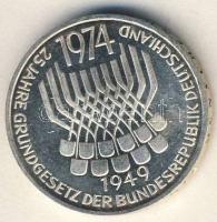 NSZK 1974. 5M Ag "Jahre Grundgesetz" T:2