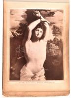 Szecessziós vászonkötésű album, benne itáliai múzeumokban és épületekben található ókori és reneszán...