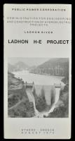 1972 Ladhon H-E river projeckt, a Ladon folyón épülő erőmű prospektusa, angol nyelven.