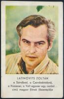 1972 Latinovits Zoltánt ábrázoló kártyanaptár