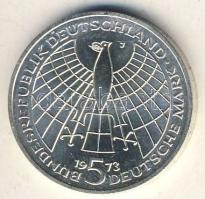 NSZK 1973. 5M Ag "Kopernikus" T:2