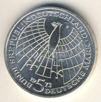 NSZK 1973. 5M Ag "Kopernikus" T:2