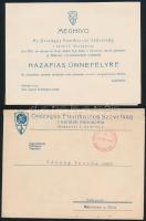 1939 Országos Frontharcos Szövetség I. kerületi főcsoportjának műsorának meghívója borítékban