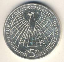 NSZK 1973. 5M Ag "Kopernikus" T:2