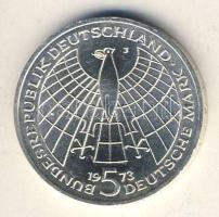 NSZK 1973. 5M Ag "Kopernikus" T:2