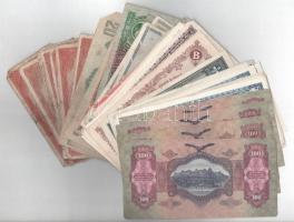 ~100db-os vegyes magyar korona, pengő és adópengő bankjegy tétel T:III-IV