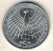 NSZK 1973. 5M Ag "Kopernikus" T:2