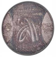 2007. Európai Atlétika Bajnokság ezüstözött fém emlékérem dísztokban (60mm) T:2 (eredetileg PP) patina