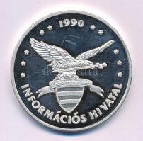 2015. "1990-2015 - 25 év a nemzet biztonságáért / 1990 - Információs Hivatal" fém emlékére...