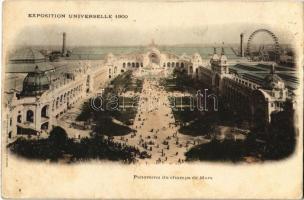 1900 Paris, Exposition Universelle 1900. Panorama du champs de Mars (fl)