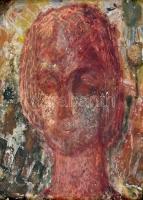 Turi jelzéssel: Portré. Olaj, farost. Fa keretben, 42,5×40,5 cm