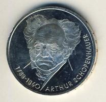 NSZK 1988. 10M Ag "A. Schopenhauer" T:2