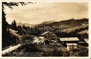 1935 Walserschanz (Vorarlberg), Oesterreichisches Grenzwirtshaus / chalet, tourist house at the border (EK)