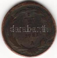 Ausztria 1781A 1/2Kr T:3/4