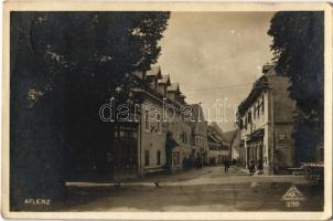 1921 Aflenz (Steiermark), street view, hotel, café and restaurant, shop