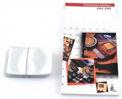 1991-1999 Telefonkártya katalógus + 50 db telefonkártya tok, új állapotban