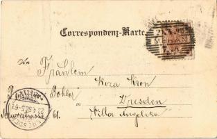 1898 Merano, Meran (Südtirol); Gilf-Promenade / road, bridge, Café Gilf