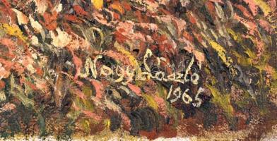 Nagy László 1965 jelzéssel: Őszi táj. Olaj, vászon. 50x66 cm