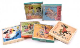 No megállj csak! szovjet rajzfilmtekercsek, 6 db, eredeti dobozukban