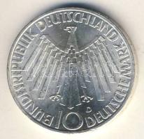 NSZK 1972D 10M Ag "Strahlenspirale (in München)" T:2